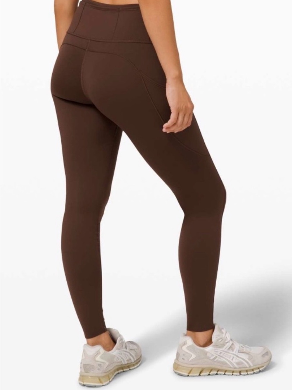 lululemon athletica fast and free Brown High-Rise Sculpting Leggings